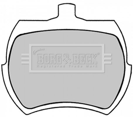 BORG & BECK Комплект тормозных колодок, дисковый тормоз BBP1409